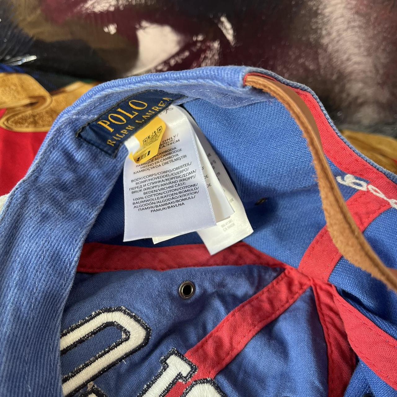 ◼️ Polo Ralph Lauren Spellout Two Tone Strap Back Cap