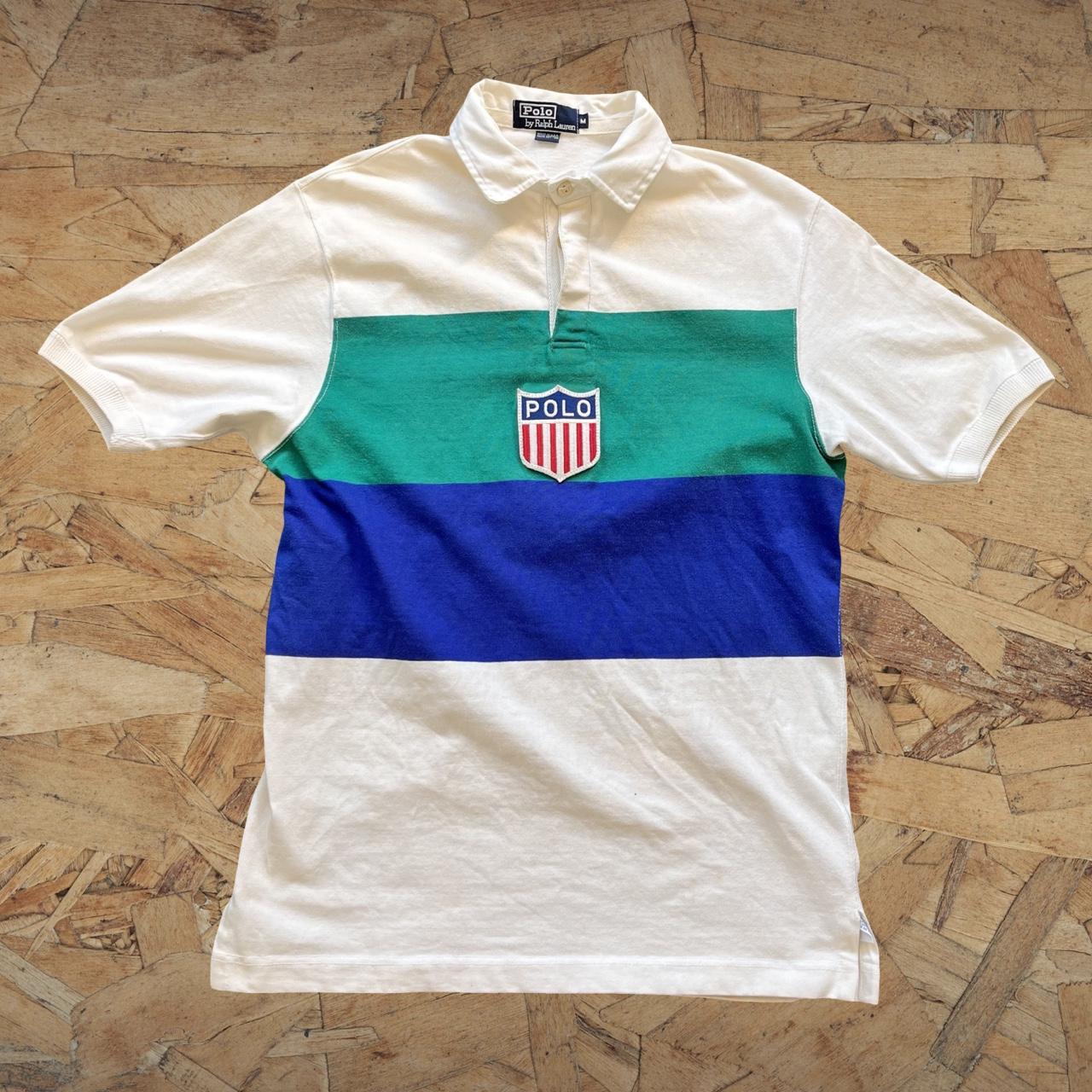 ◼️ Vintage Rare Polo Ralph Lauren K Swiss Polo Shirt