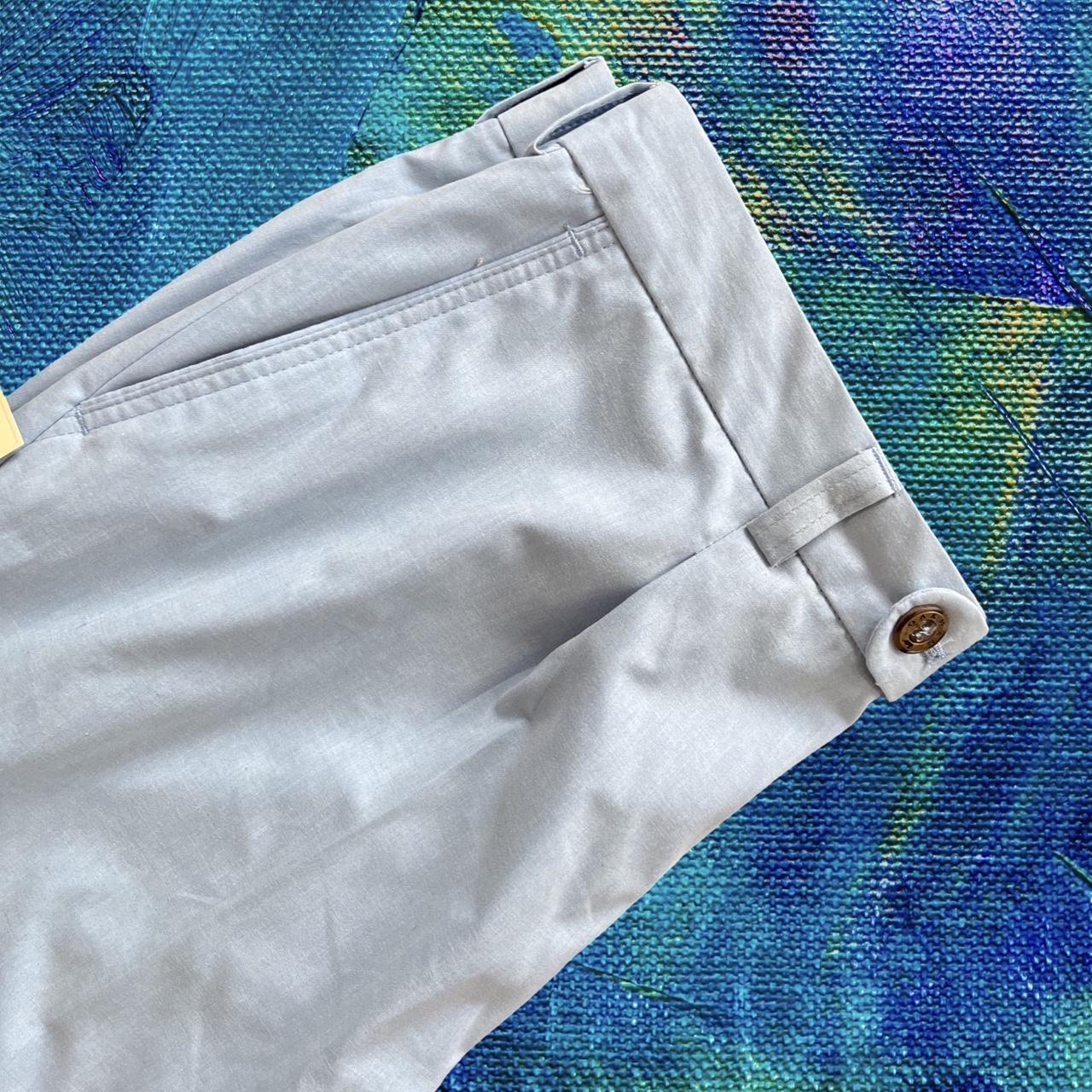 ◼️ New With Tags Vintage Oakman Great Quality Chino Trousers Slacks Bluey Grey