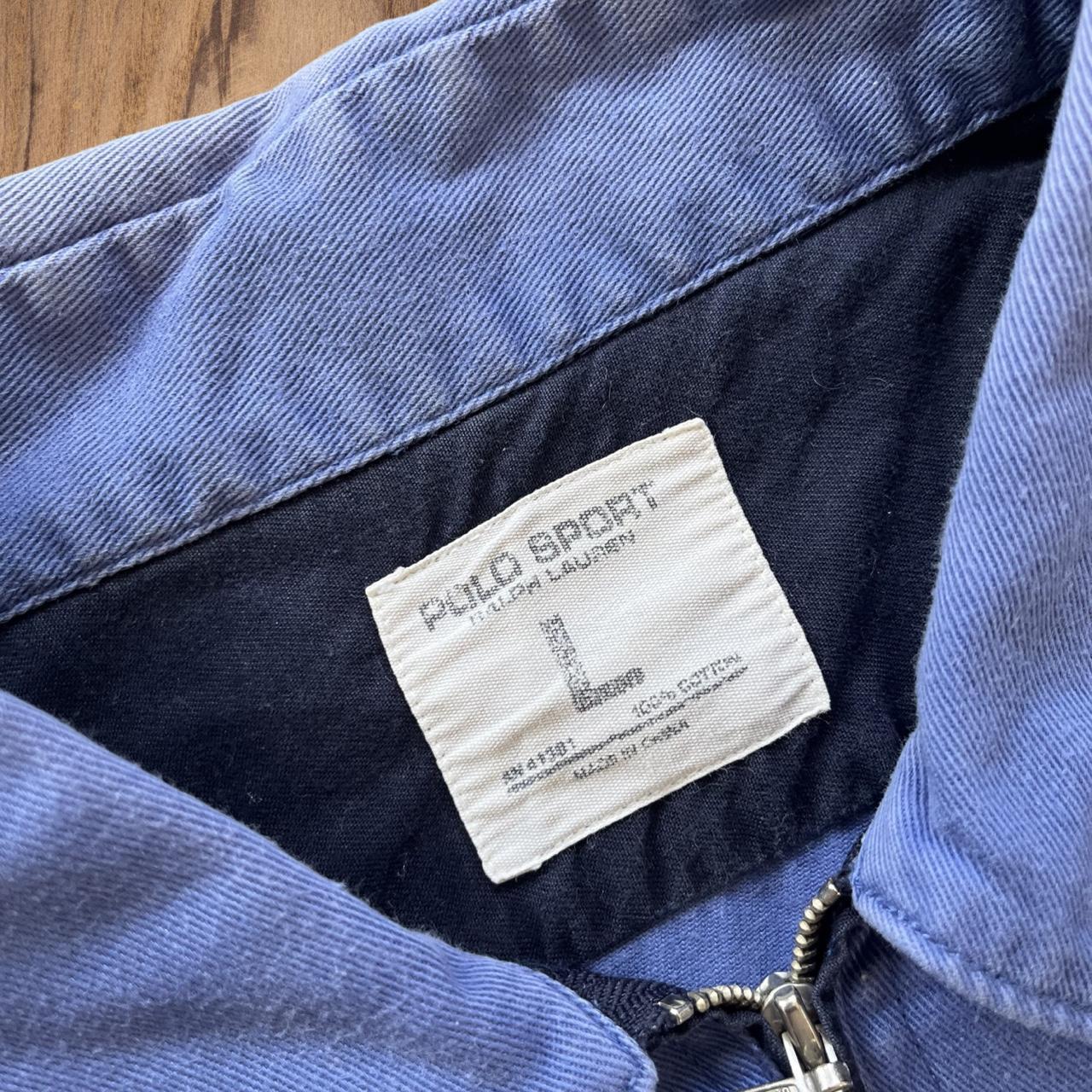 ◼️ Vintage Polo Ralph Lauren Police Badge Quarter Zip Shirt Jacket