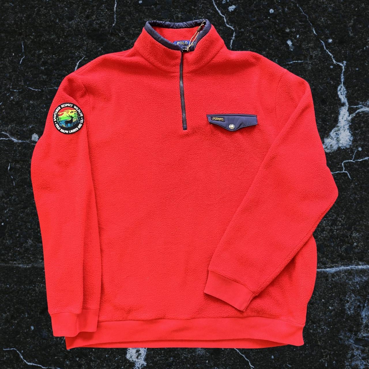 ◼️ Polo Ralph Lauren Respect Wildfire Quarter Zip Fleece Sweater