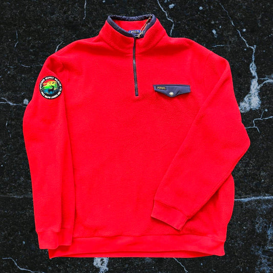 ◼️ Polo Ralph Lauren Respect Wildfire Quarter Zip Fleece Sweater