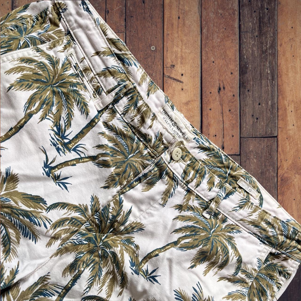 ◼️ Ralph Lauren Denim & Supply Tropical Palm Trees Jean/Denim Shorts