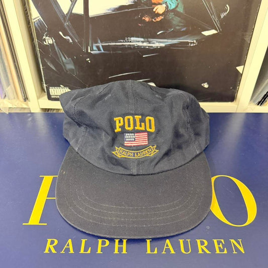 ◼️ Vintage Polo Sport Ralph Lauren USA Flag Strapback Cap