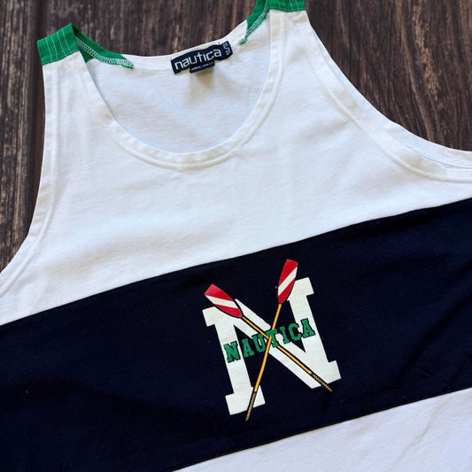 ◼️ Vintage Nautica Sailing Stripe Vest
