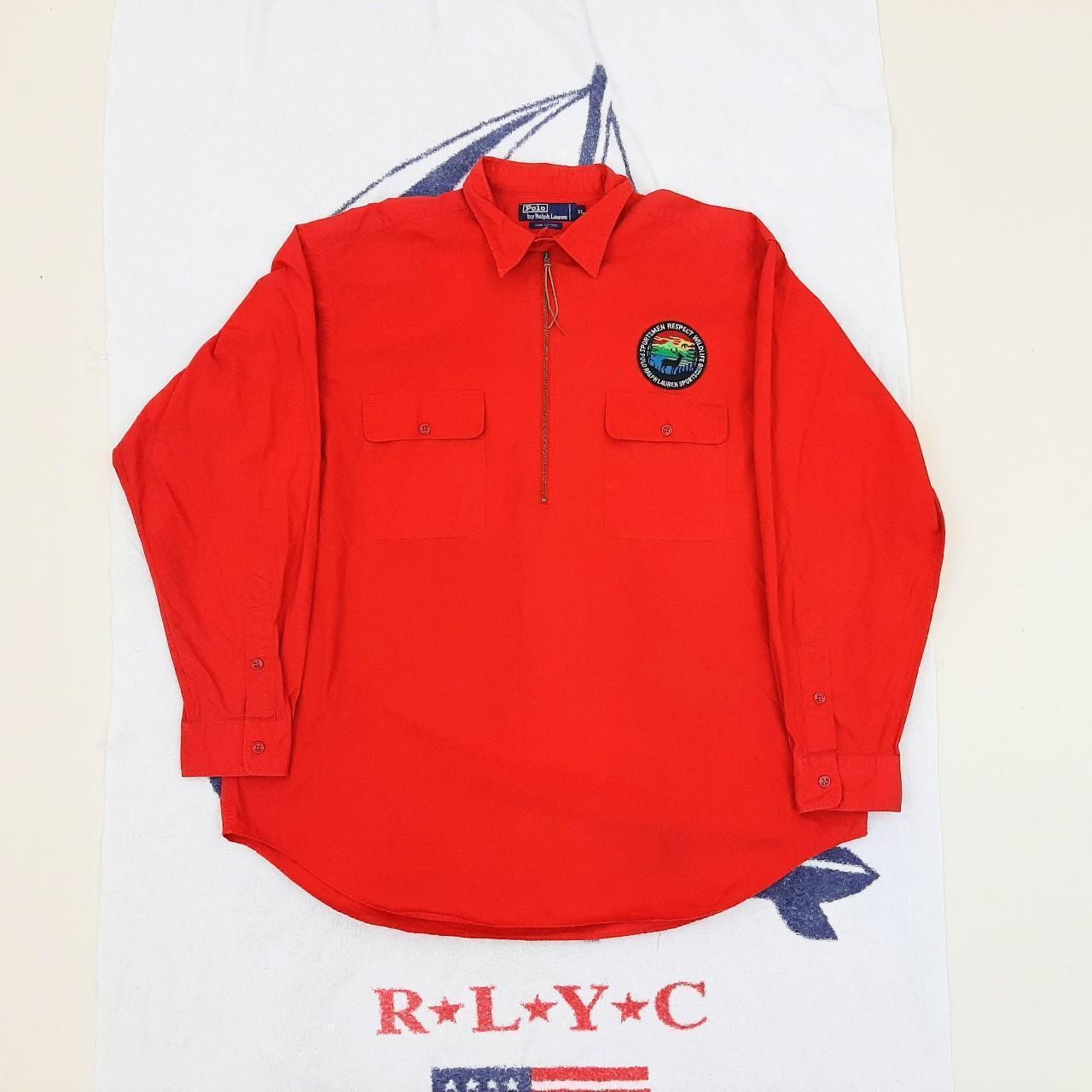 ◼️ Vintage OG Wildlife Polo Ralph Lauren Jacket 1/4 Zip Quarter Zip Shirt Rare