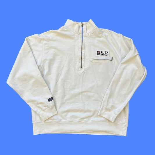 ◼️ Vintage RL-67 Polo Sport Ralph Lauren Quarter Zip Fleece Sweatshirt