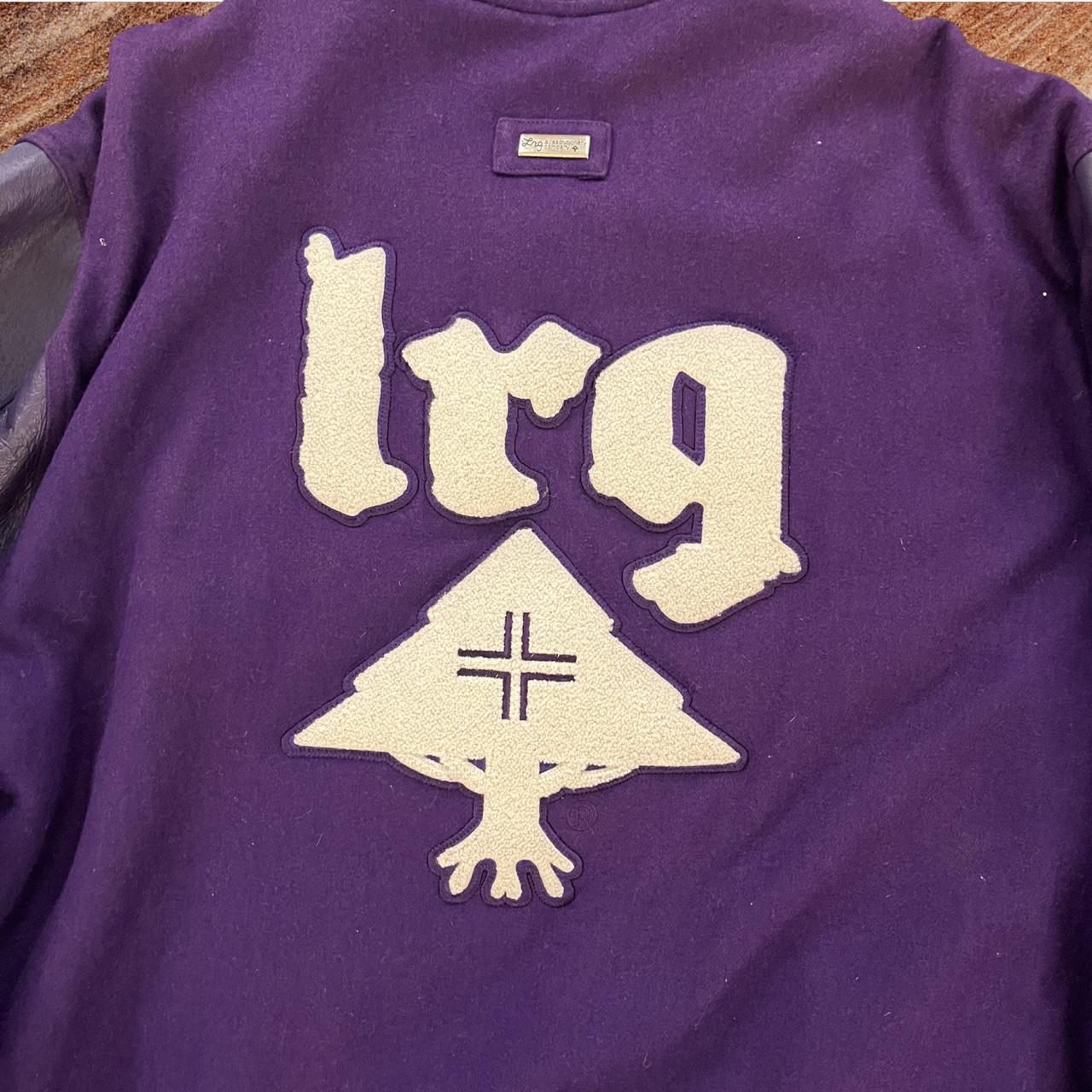 ◼️ Vintage Lifted Research Group LRG L-R-G Leather Suede College Jacket