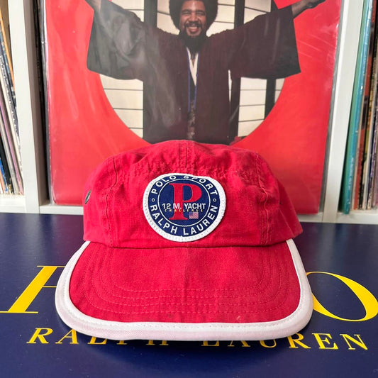 ◼️ Vintage Polo Sport P 12 M Challenge Yacht Sailing Ralph Lauren Strap Back Cap