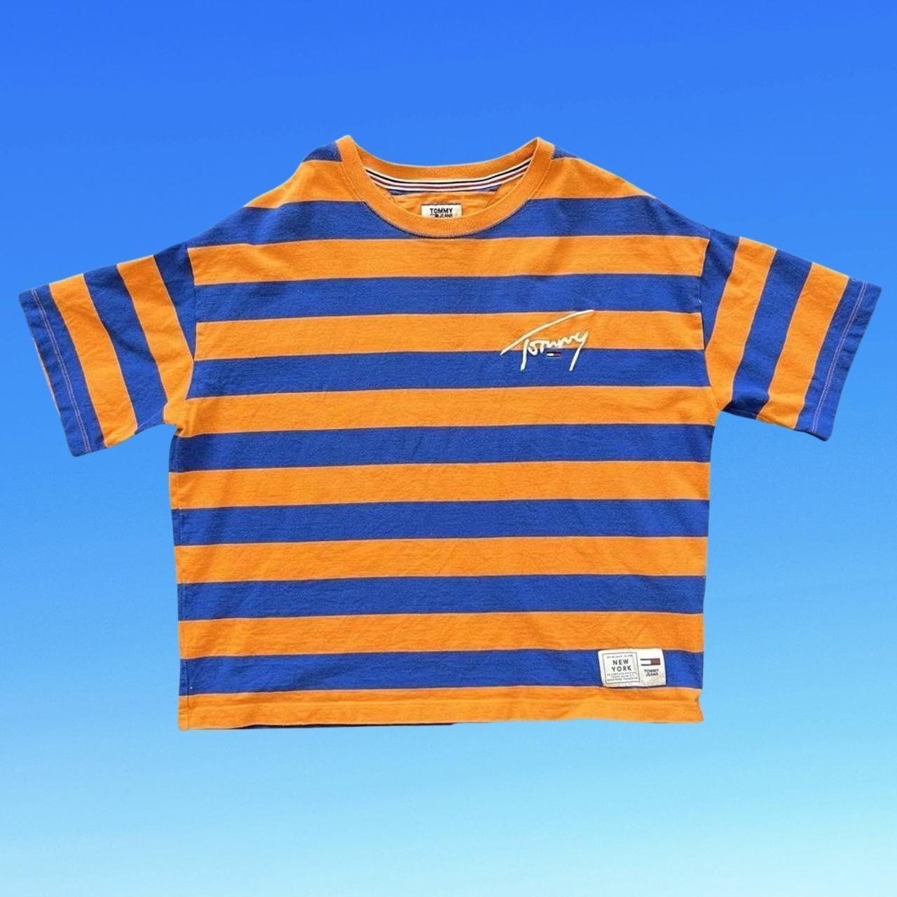 ◼️ Tommy Jeans Striped T Shirt 90s