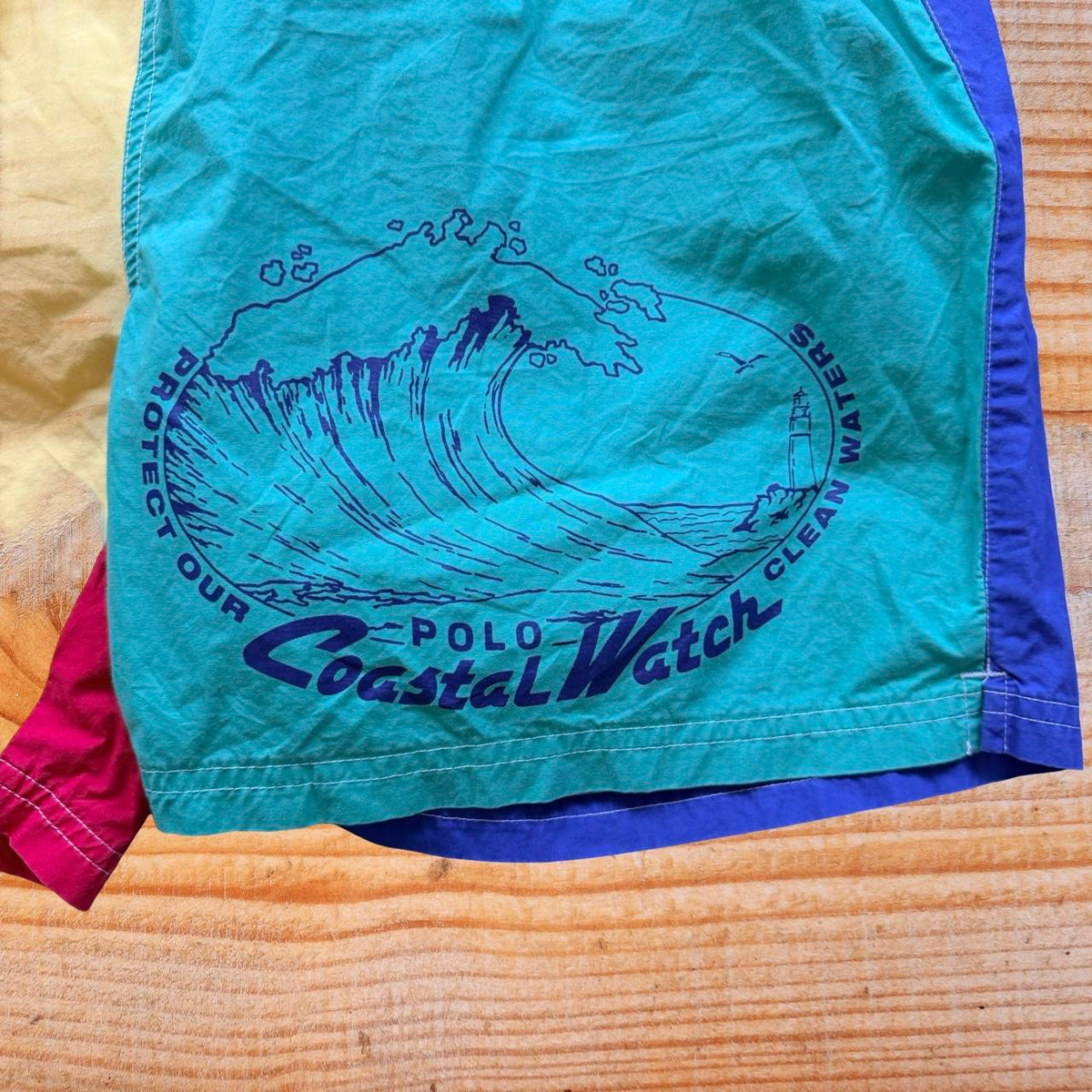 ◼️ Vintage Rare Polo Ralph Lauren Coast Watch Swimming Shorts