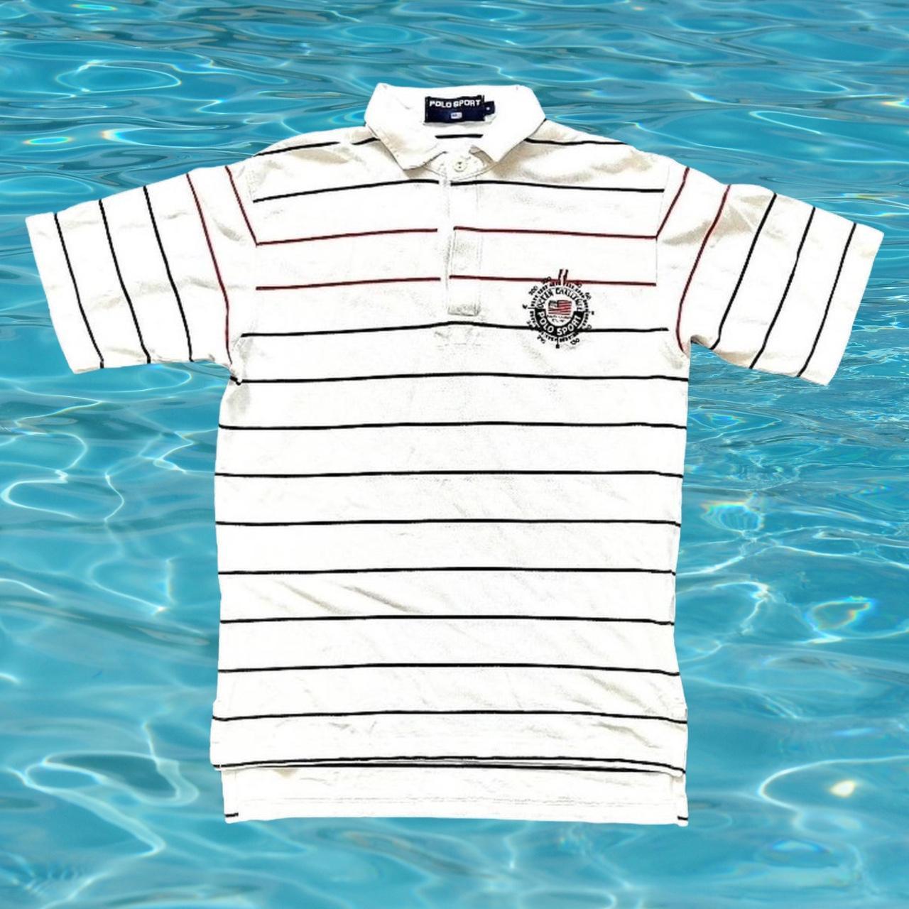 ◼️ Vintage Polo Sport Ralph Lauren Oceon Challenge Striped Polo Shirt