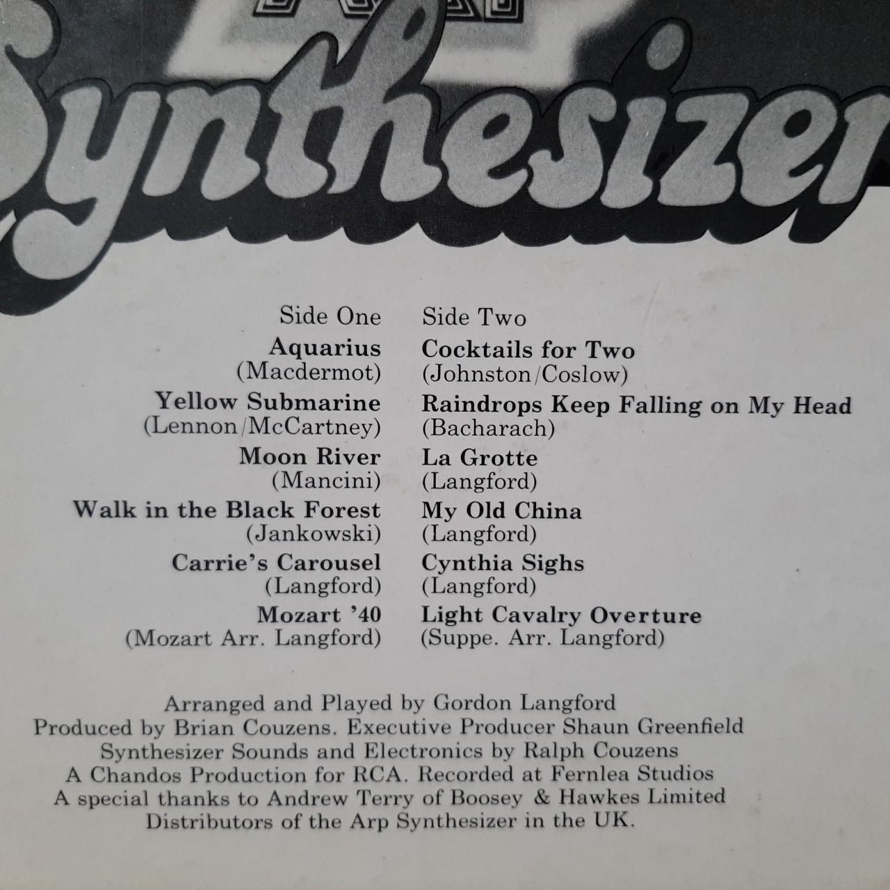 ◼️ The Amazing Music Of The Electronic Arp Synthesizer 12" LP Album Vinyl Record