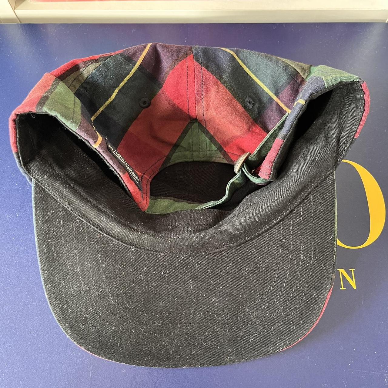 ◼️ Vintage Polo Ralph Lauren Waxed Tartan Waterproof Cap