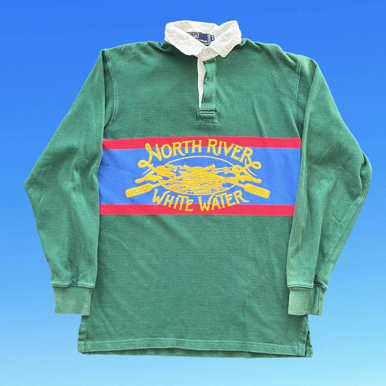 ◼️ Rare Vintage OG Polo Ralph Lauren North River White Water Polo Shirt