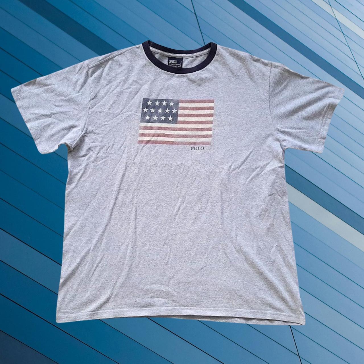 ◼️ Polo Ralph Lauren Clasic Flag Spell Out Tshirt