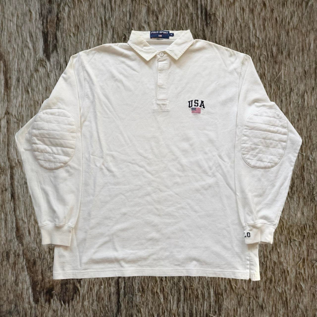 ◼️ Vintage Polo Sport Ralph Lauren USA Spellout Polo Shirt