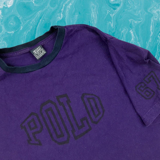◼️ Vintage Polo Ralph Lauren T Shirt Tee Spell Out