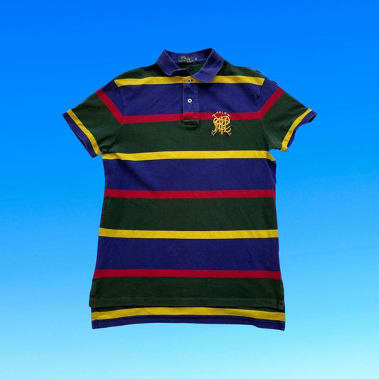 ◼️ Polo Ralph Lauren Scribble Striped Short Sleeve Polo Shirt