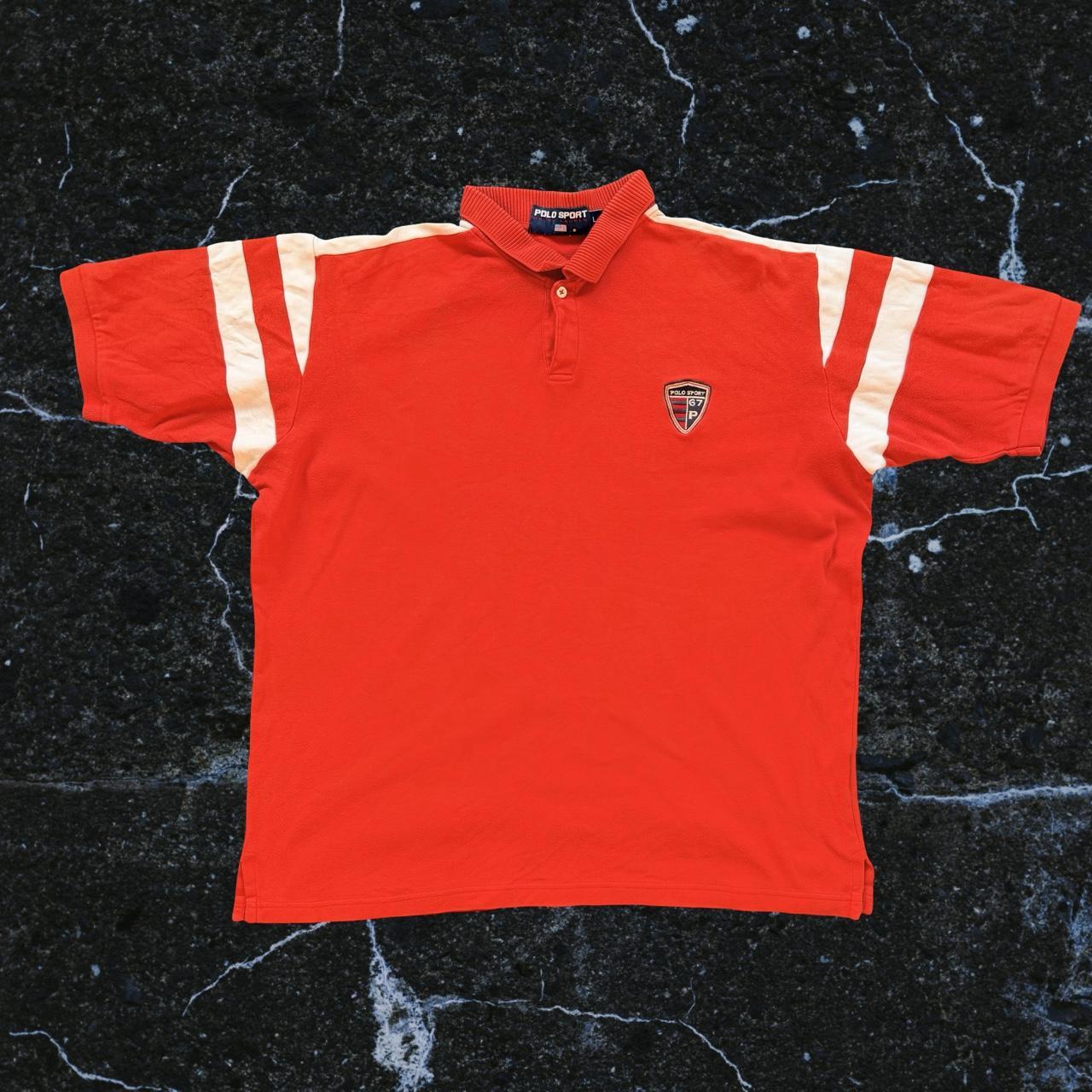 ◼️ Vintage Polo Sport Ralph Lauren Police Badge Polo Shirt