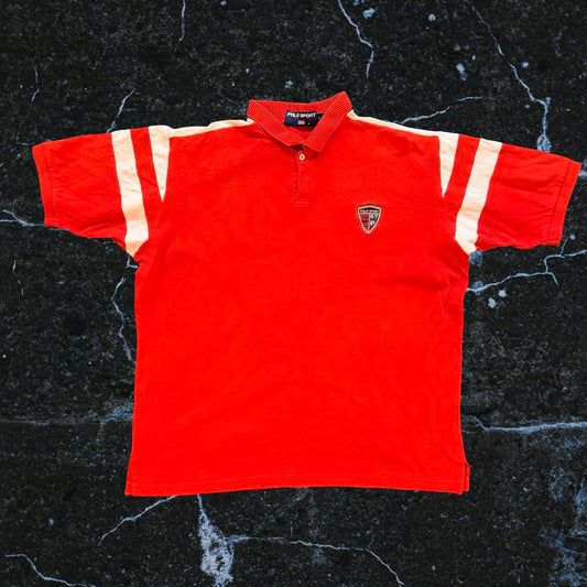 ◼️ Vintage Polo Sport Ralph Lauren Police Badge Polo Shirt