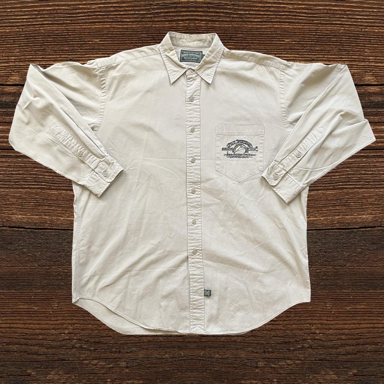 Vintage Polo Ralph Lauren Sportsman Fishing Button Up Shirt.