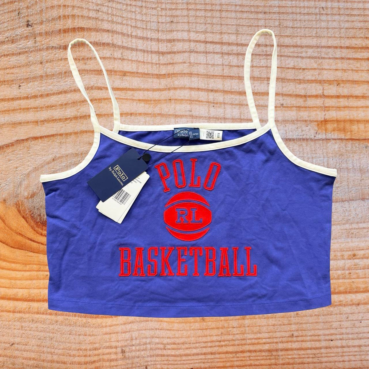 ◼️ NWT Polo Ralph Lauren Basketball Spellout Crop Top