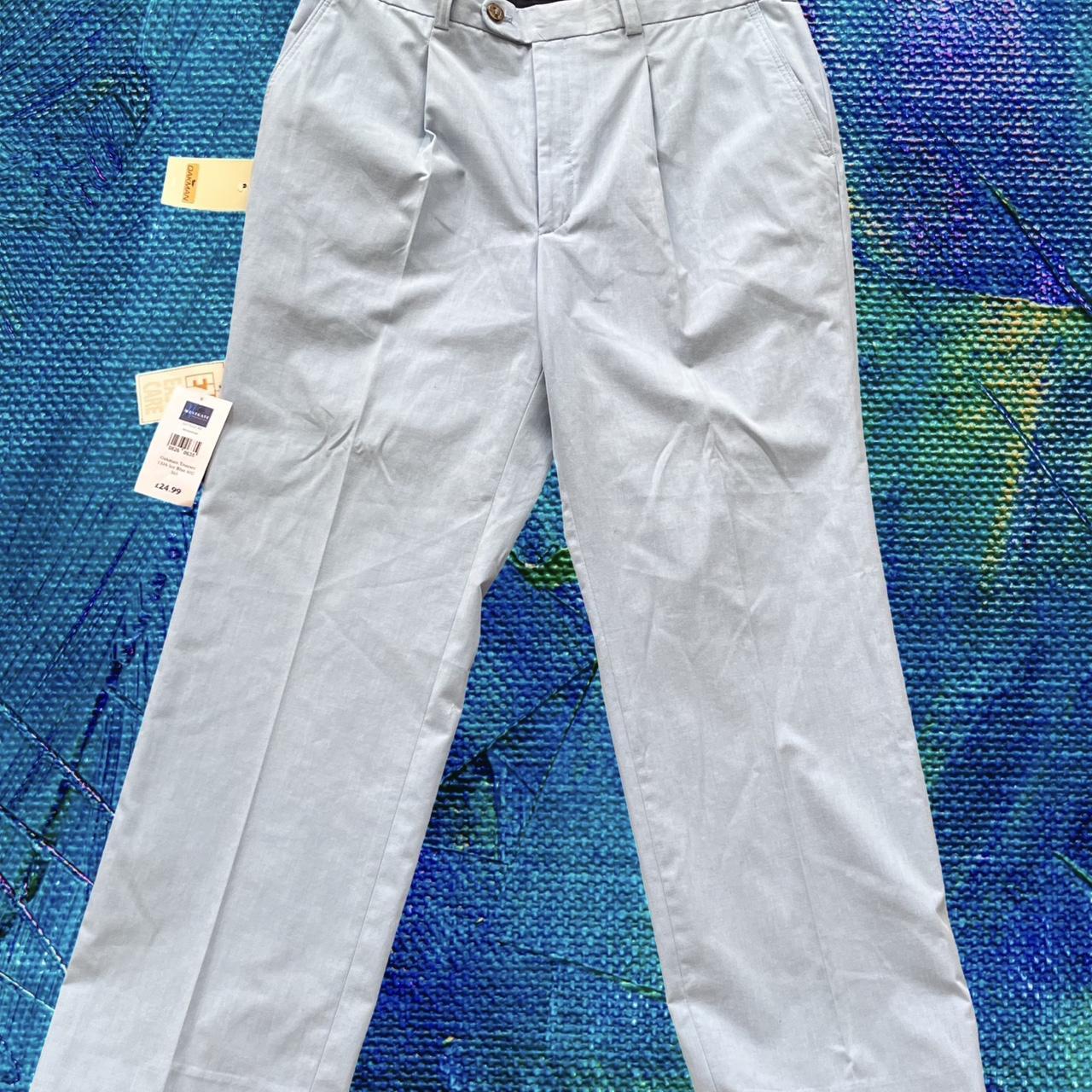 ◼️ New With Tags Vintage Oakman Great Quality Chino Trousers Slacks Bluey Grey