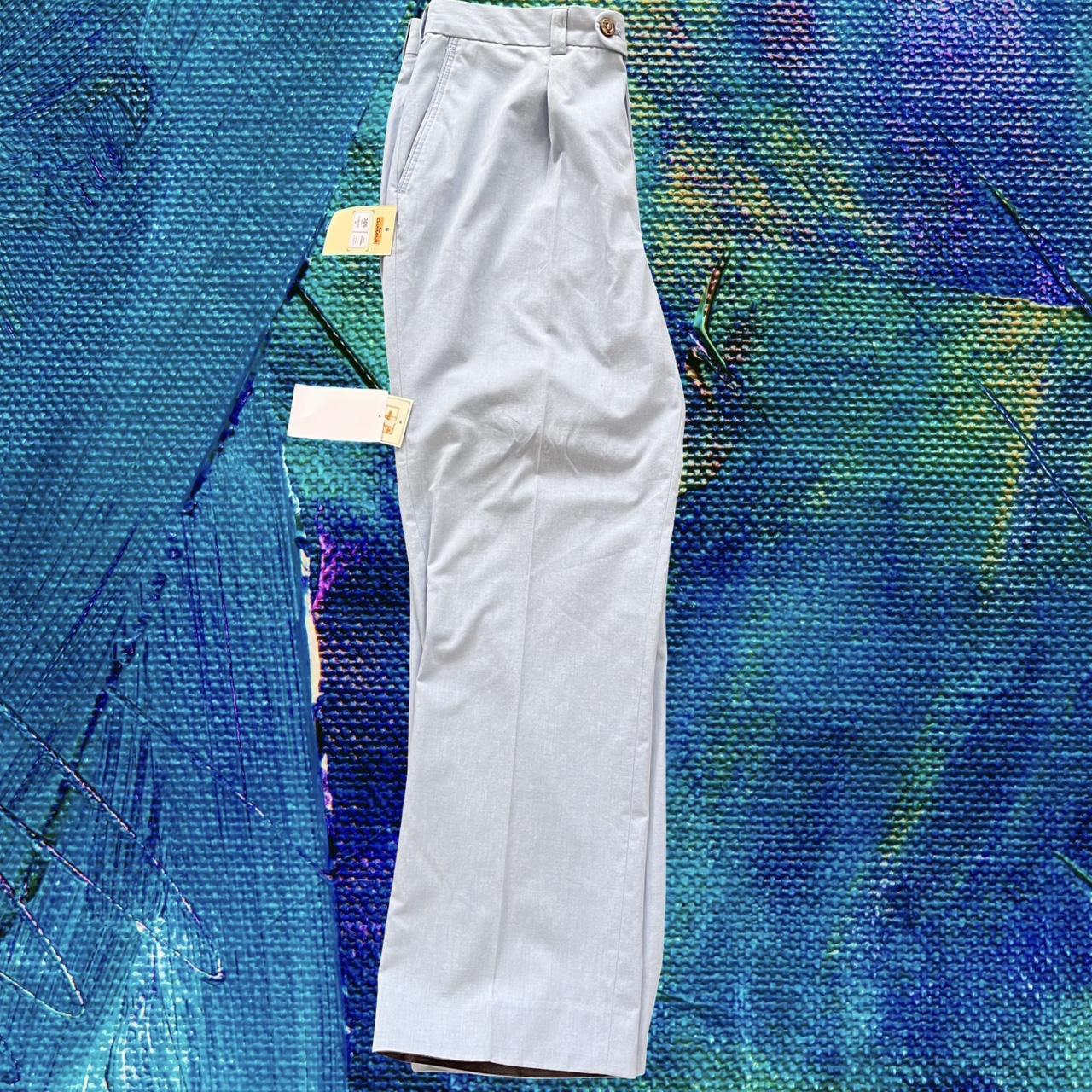 ◼️ New With Tags Vintage Oakman Great Quality Chino Trousers Slacks Bluey Grey