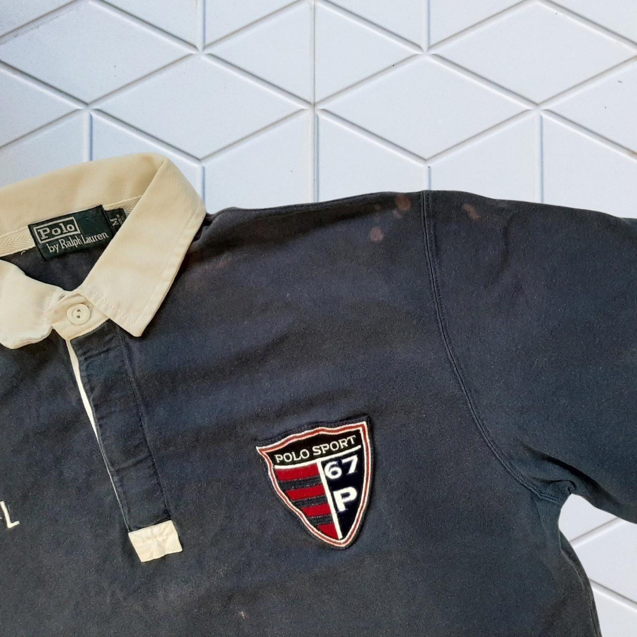 ◼️ Vintage Polo Sport Police Badge Ralph Lauren Short Sleeve Polo Shirt