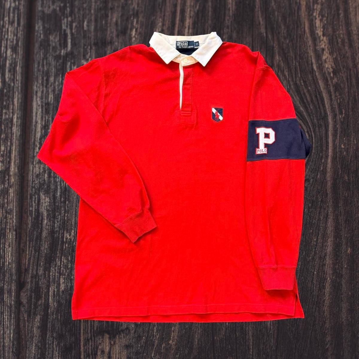 ◼️ Vintage Polo Ralph Lauren Spellout P Polo Shirt