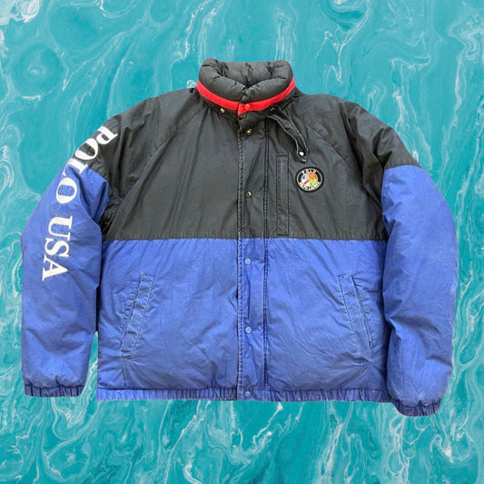 ◼️ Vintage OG Polo Ralph Lauren Cookie Puffer Jacket