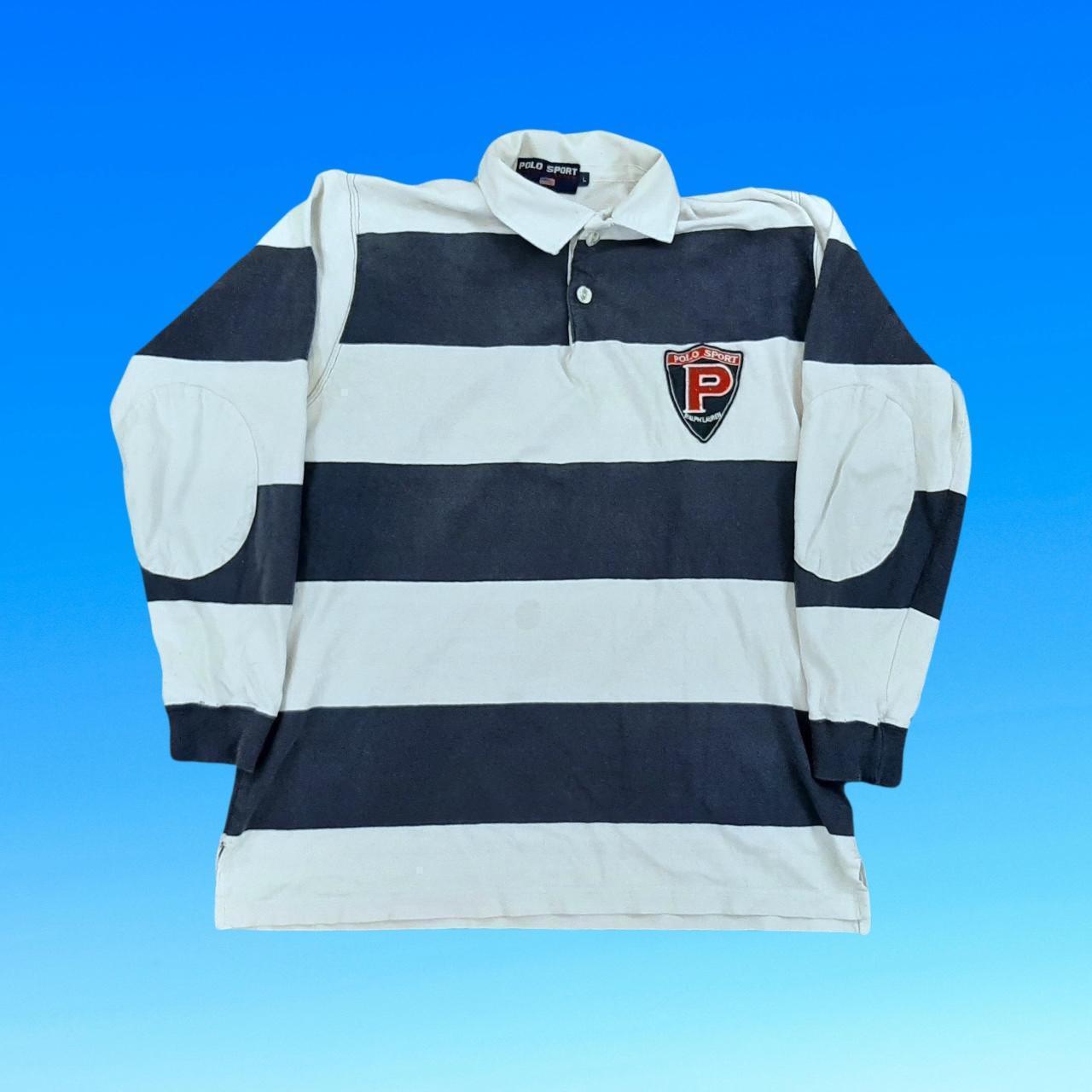 ◼️ Vintage Polo Sport Stripey Ralph Lauren Polo Shirt