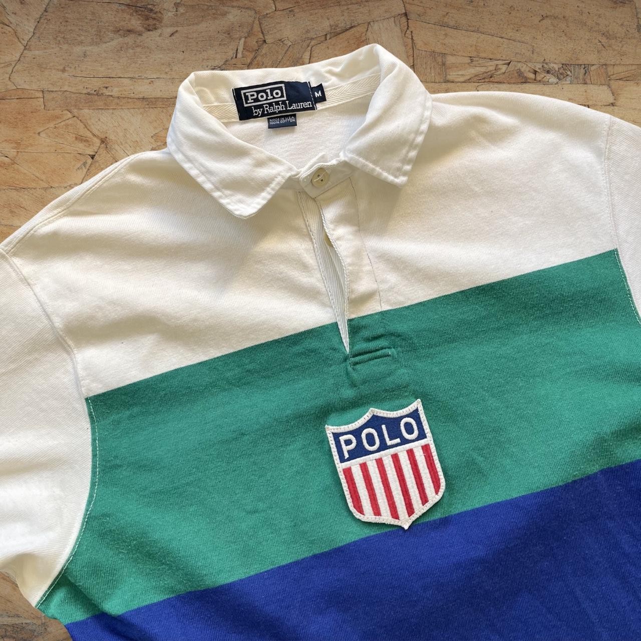 ◼️ Vintage Rare Polo Ralph Lauren K Swiss Polo Shirt