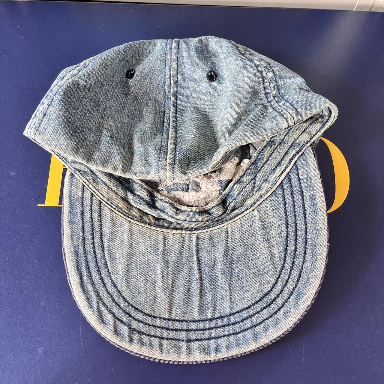◼️ Vintage OG Polo Sportsman Ralph Lauren Spellout Denim Fitted Cap