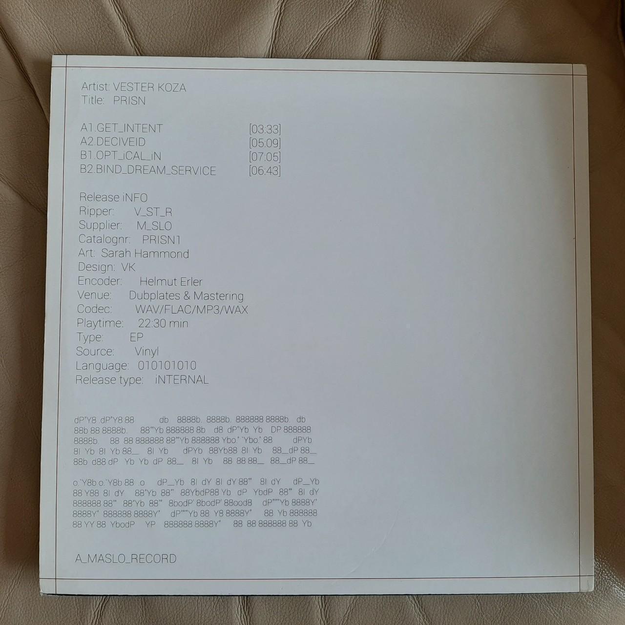 ◼️ Vester Koza - Prisn 12" Vinyl Record