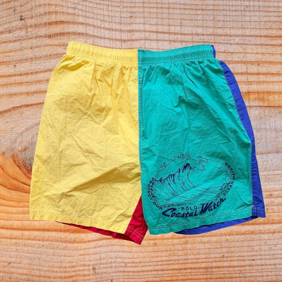 ◼️ Vintage Rare Polo Ralph Lauren Coast Watch Swimming Shorts
