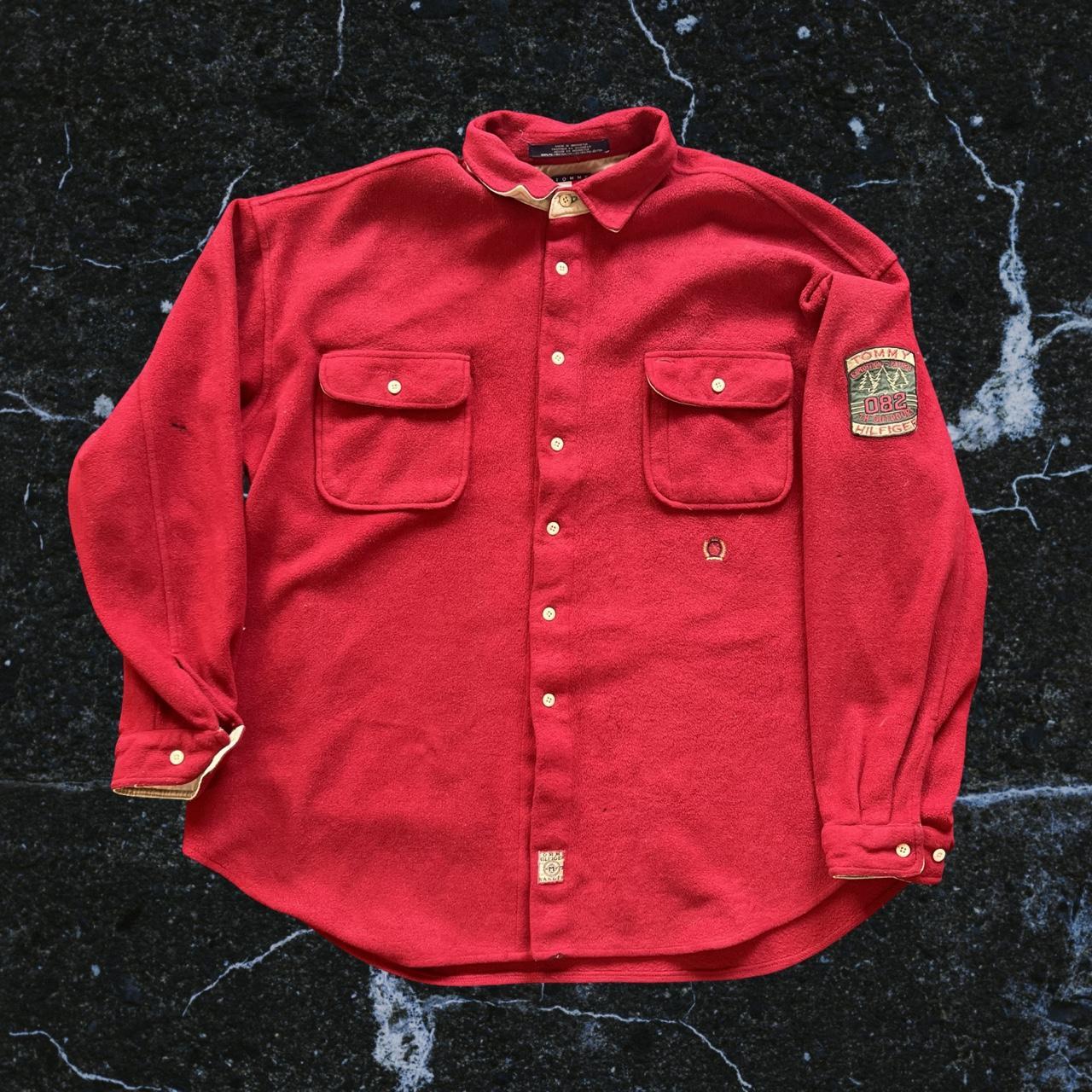 ◼️Vintage Tommy Hilfiger Expedition Patrol Button Up Fleece Shirt