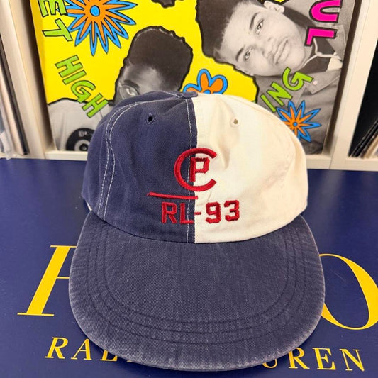 ◼️ Vintage Rare OG Polo Ralph Lauren CP RL 93 Fitted Long Bill Cap