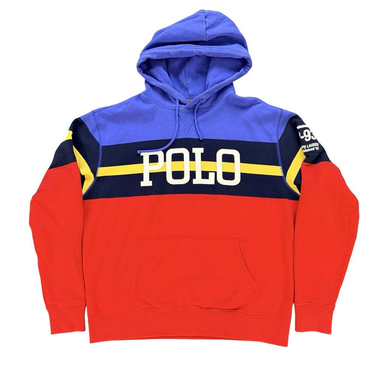 ◼️ Polo Ralph Lauren P-93 Spellout Colourblock Hoodie