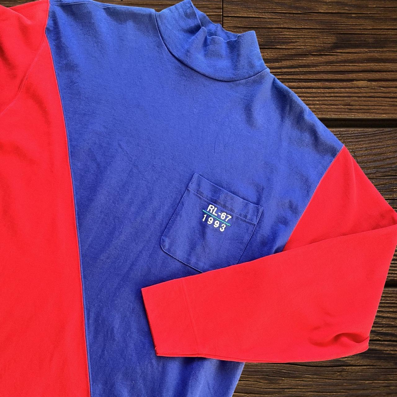 ◼️ Vintage Polo Ralph Lauren RL-67 1993 Colourblock Turtleneck Sweater