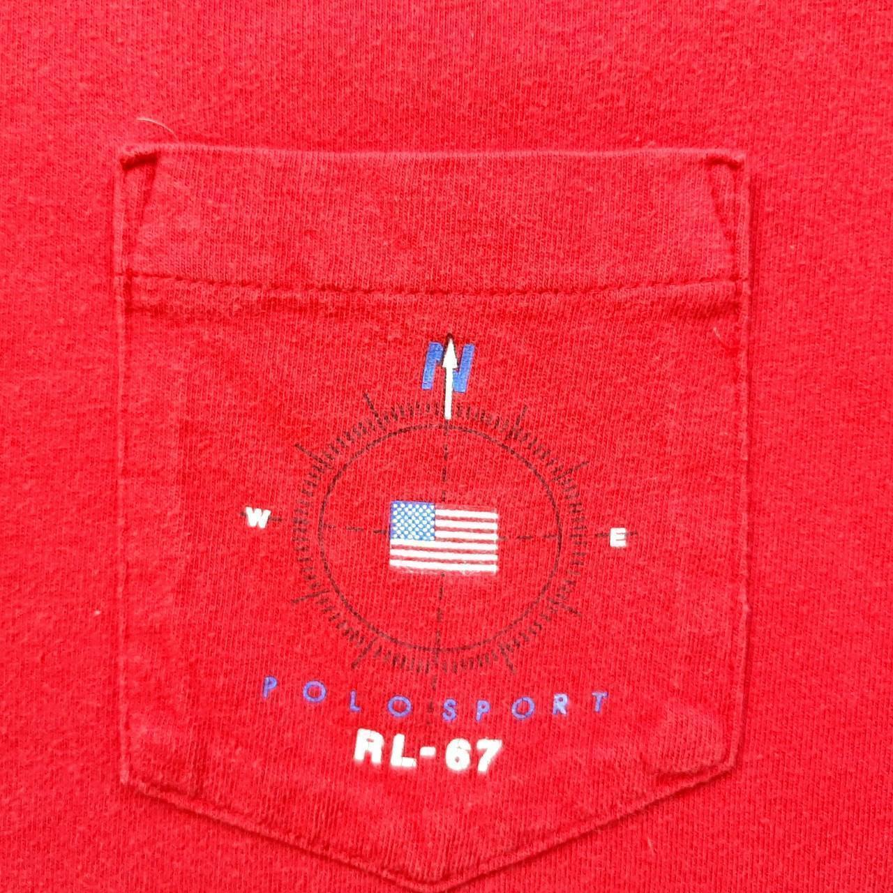 ◼️ Vintage Rare Polo Sport RL-67 Ralph Lauren T Shirt Tee Rare