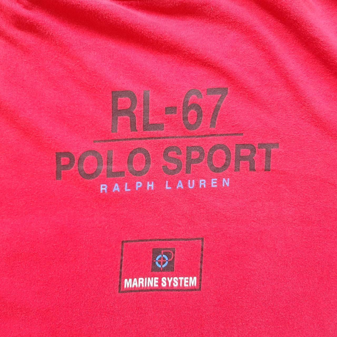 ◼️ Vintage Rare Polo Sport RL-67 Ralph Lauren T Shirt Tee Rare