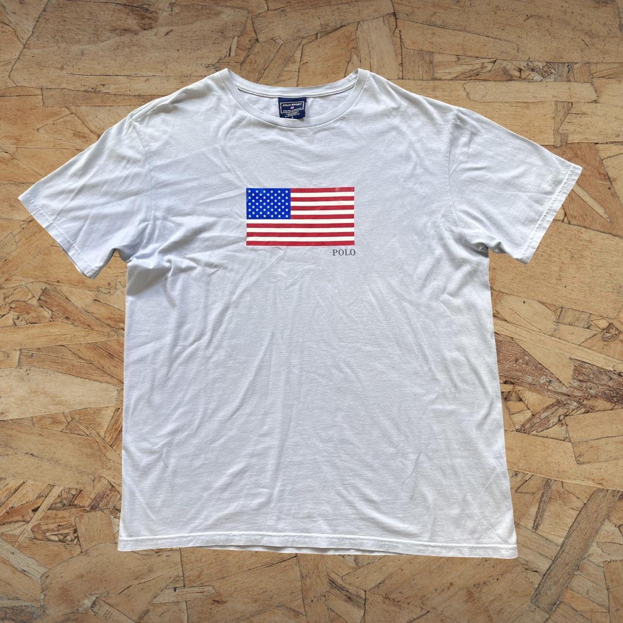 ◼️ Vintage Polo Sport Ralph Lauren USA Flag T Shirt