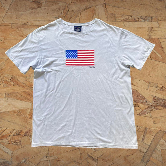 ◼️ Vintage Polo Sport Ralph Lauren USA Flag T Shirt