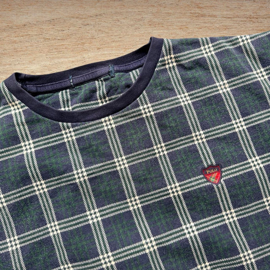 ◼️ Vintage Polo Golf Ralph Lauren Little Logo Tartan Sweatshirt
