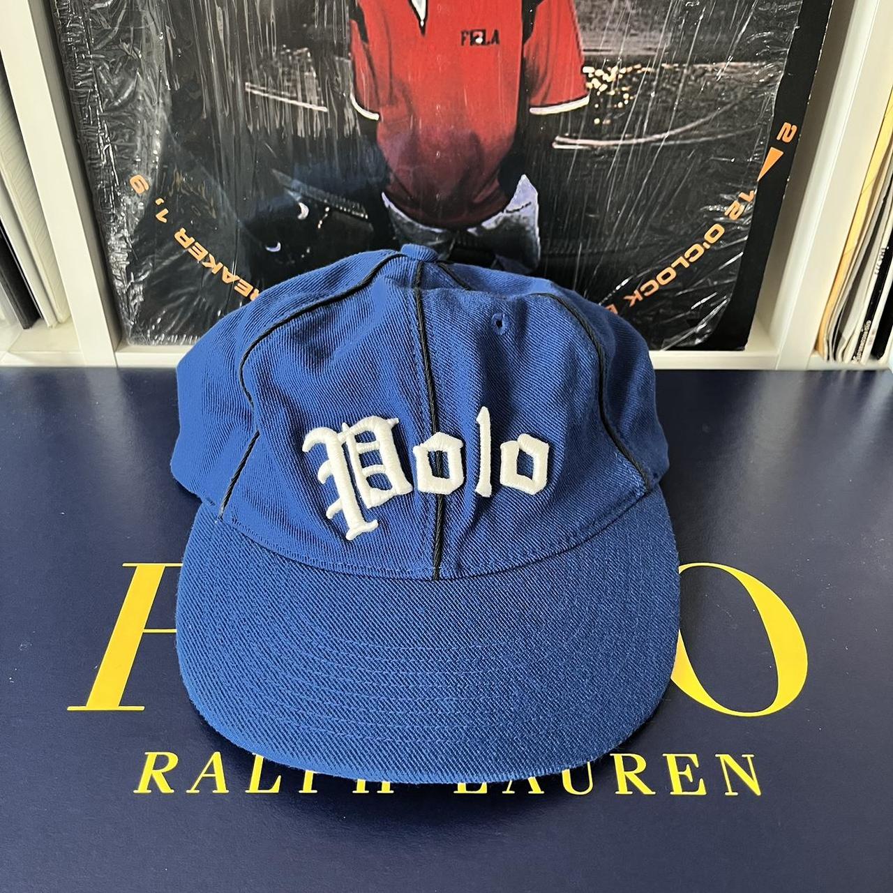 ◼️ Vintage Polo Ralph Lauren Embroidered Spellout Stretchy Fitted Cap