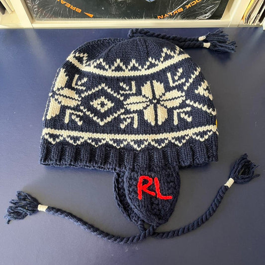 ◼️ Vintage Polo Ralph Lauren RL Hat Ear Flap Beanie