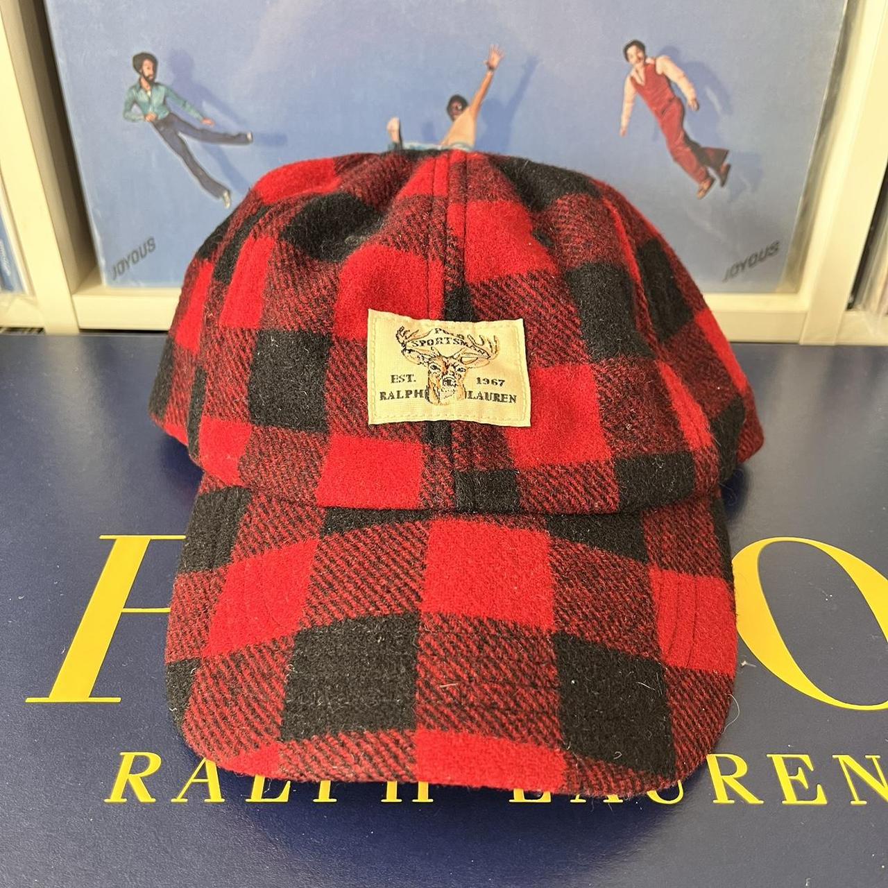 ◼️ Polo Country Ralph Lauren Sportsman Tartan Leather Strap Back Cap