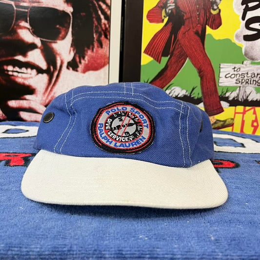 ◼️ Vintage Rare Polo Sport Ralph Lauren Dive Service Cap 90s